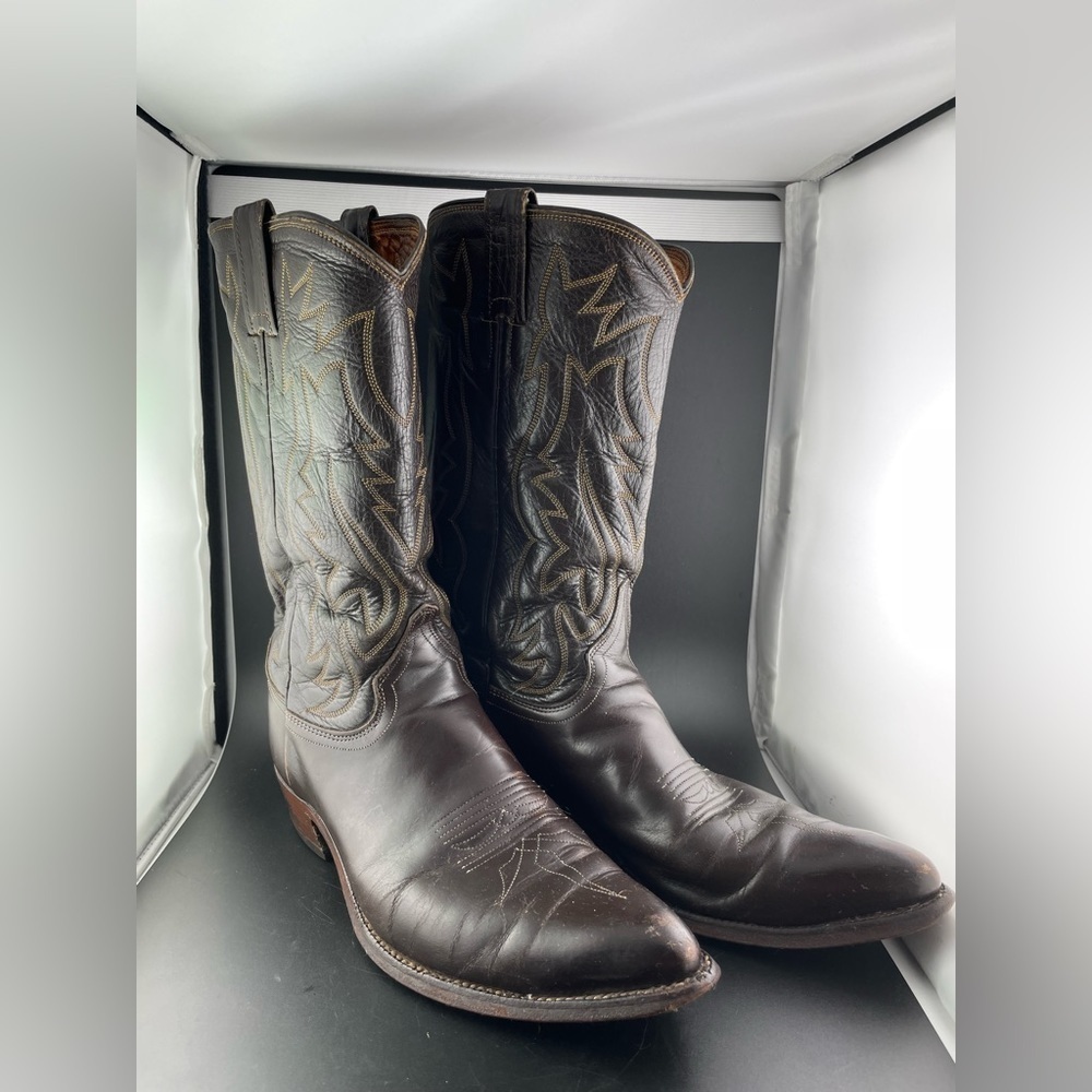 Justin 2908 Men's Boot with Brown 10B - Picture 4 of 15